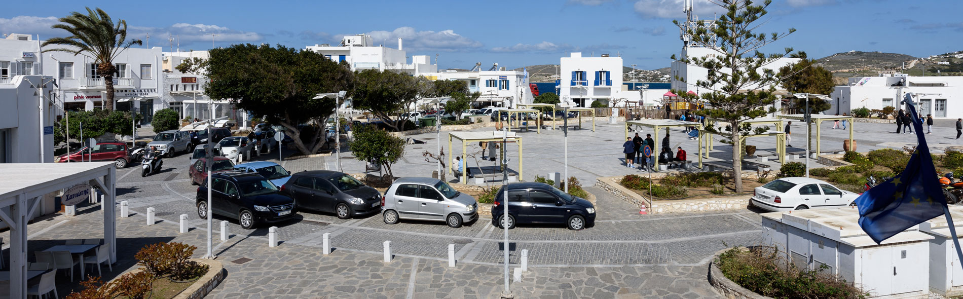 Central square Manto Mavrogenous, Parikia, Paros